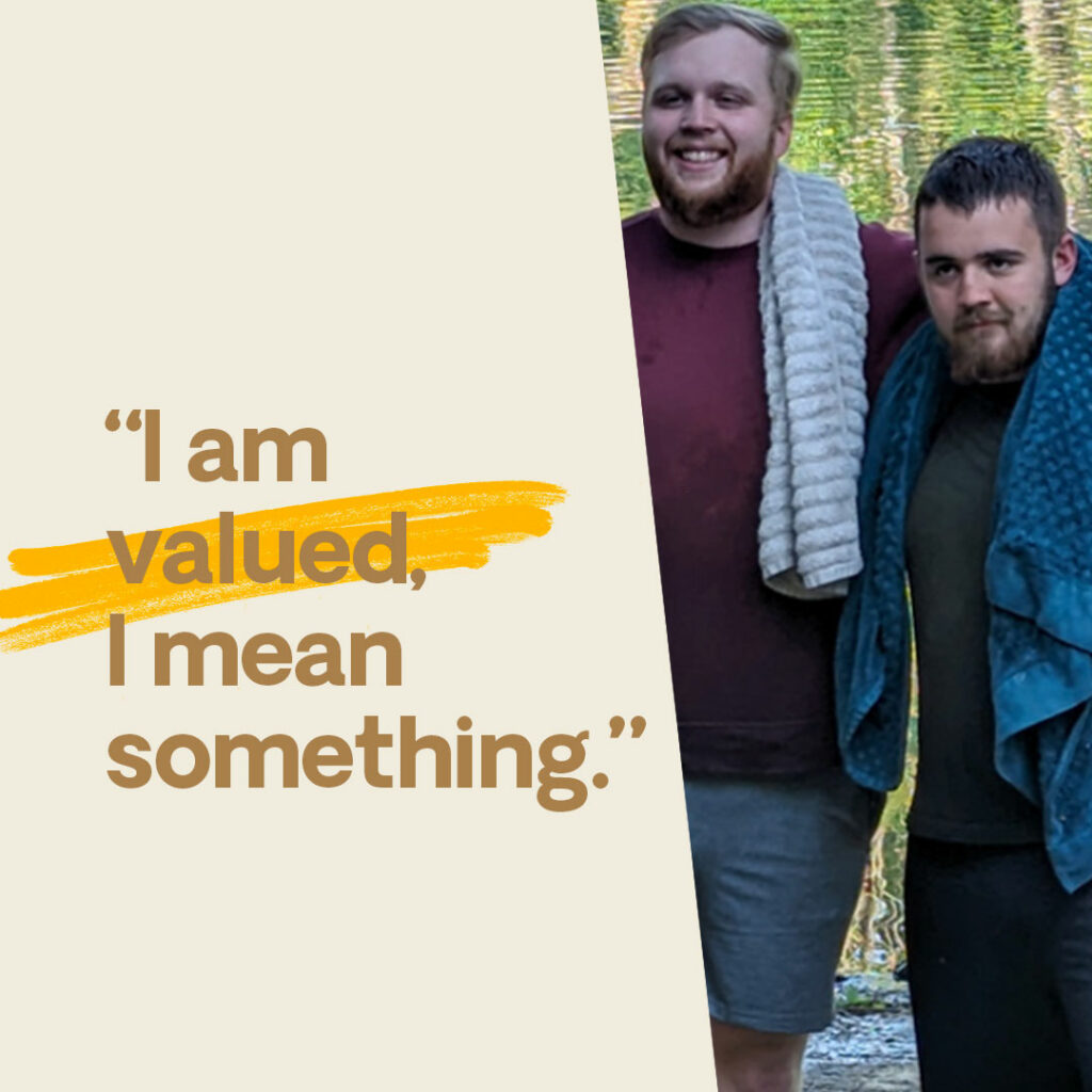 "I am Valued": Chase's Story Header