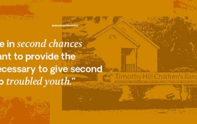 We believe in second chances and we want to provide the support necessary to give second chances to troubled youth.