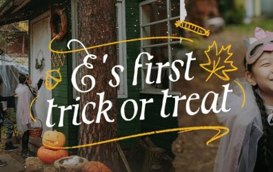 A child's first trick or treat in foster care can create happy foster care memories.