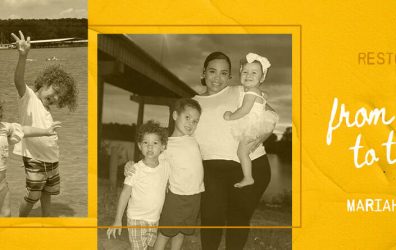 We can prevent foster care when we unite local resources to serve families like Mariah's, pictured here in family photos.